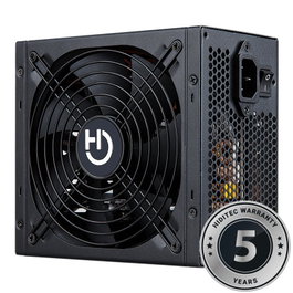 Hiditec BZ650 Fuente de Alimentación 650W ATX 80 Plus Bronze, Ventilador de 140mm Ultra Silencioso, Cables Planos, 2x EPS12V, 4x PCIe 6+2, 5 Años de Garantía